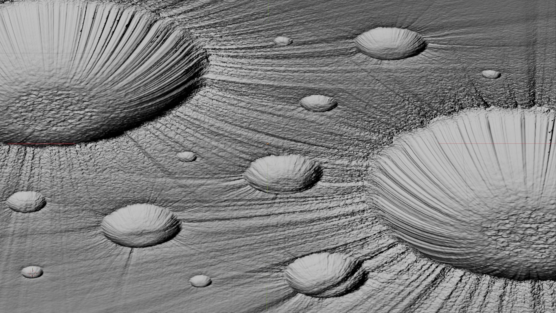 Multi-crater field render